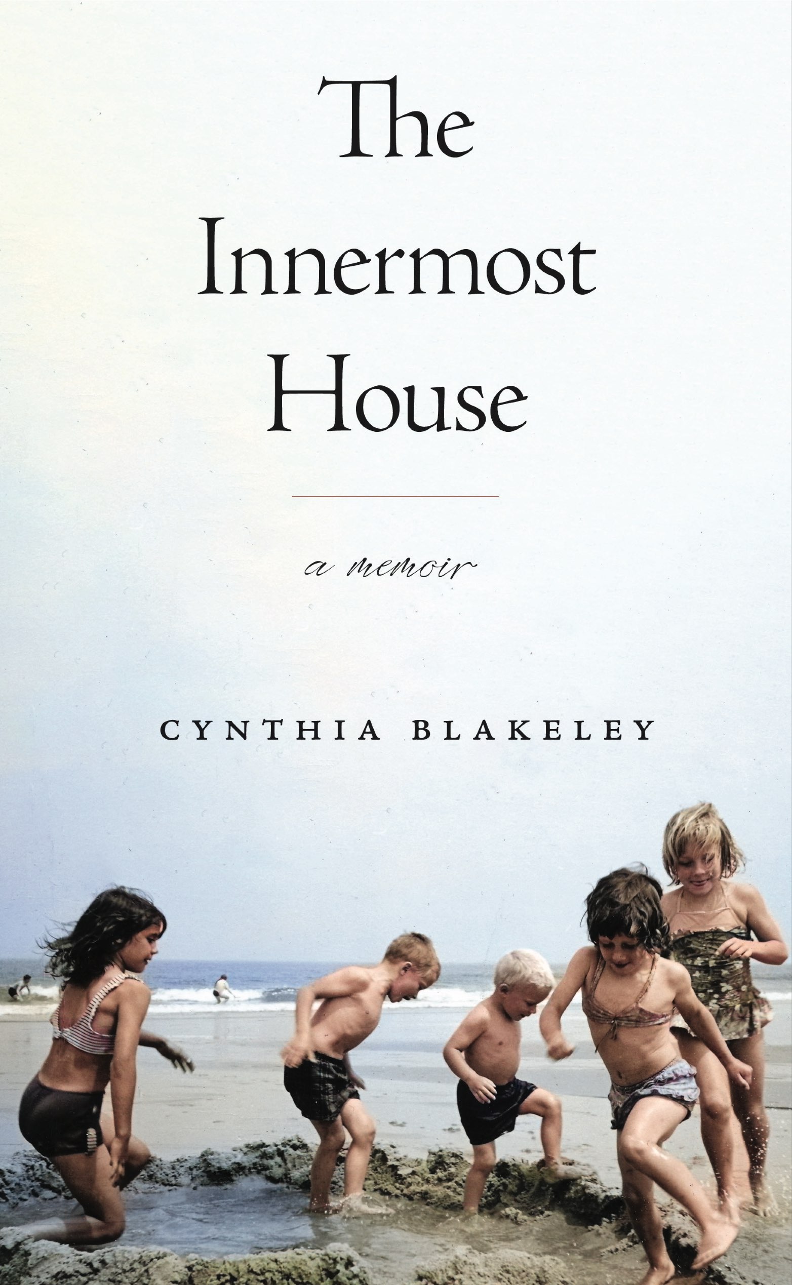 Book Cover, Title: The Innermost House, Photo of five children at beach